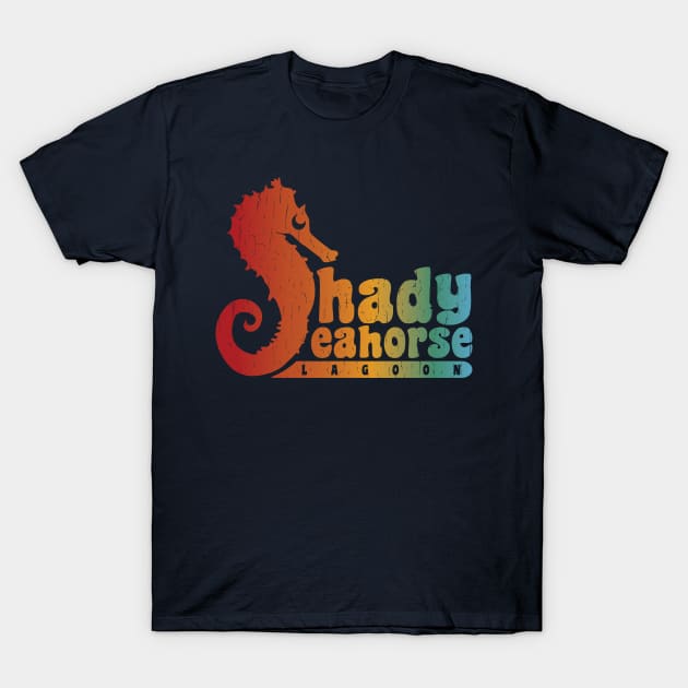 Shady Seahorse Lagoon T-Shirt by Kappacino Creations